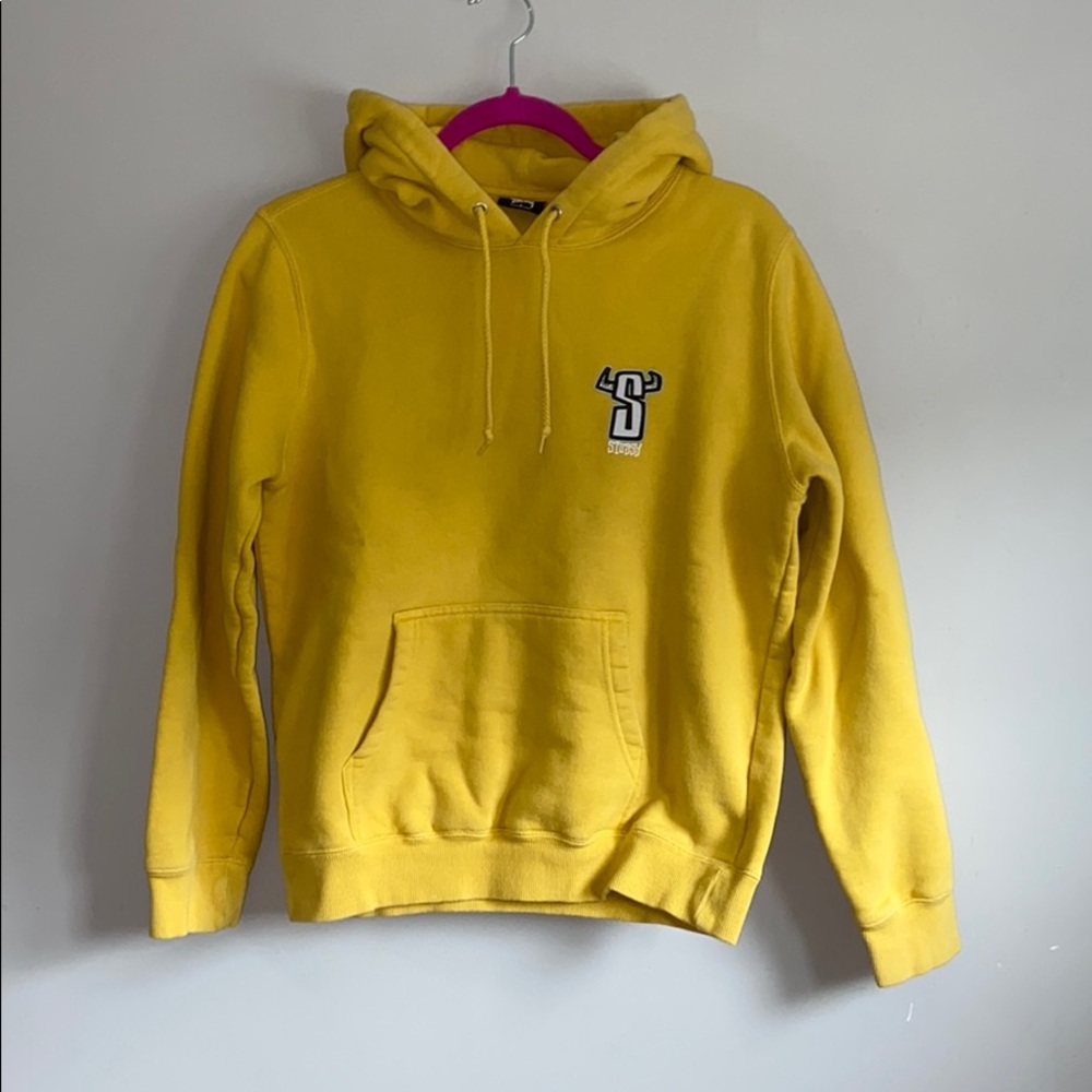 Stussy Yellow Hooded Sweatshirt